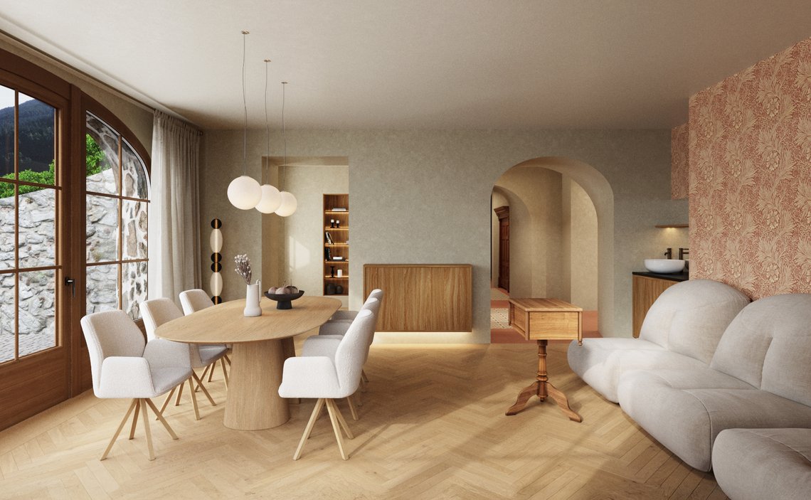 Suite 801 - Wohn- & Essbereich