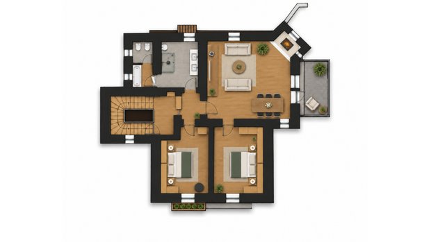 Sketch DAS SCHLÖSSL Suite 803