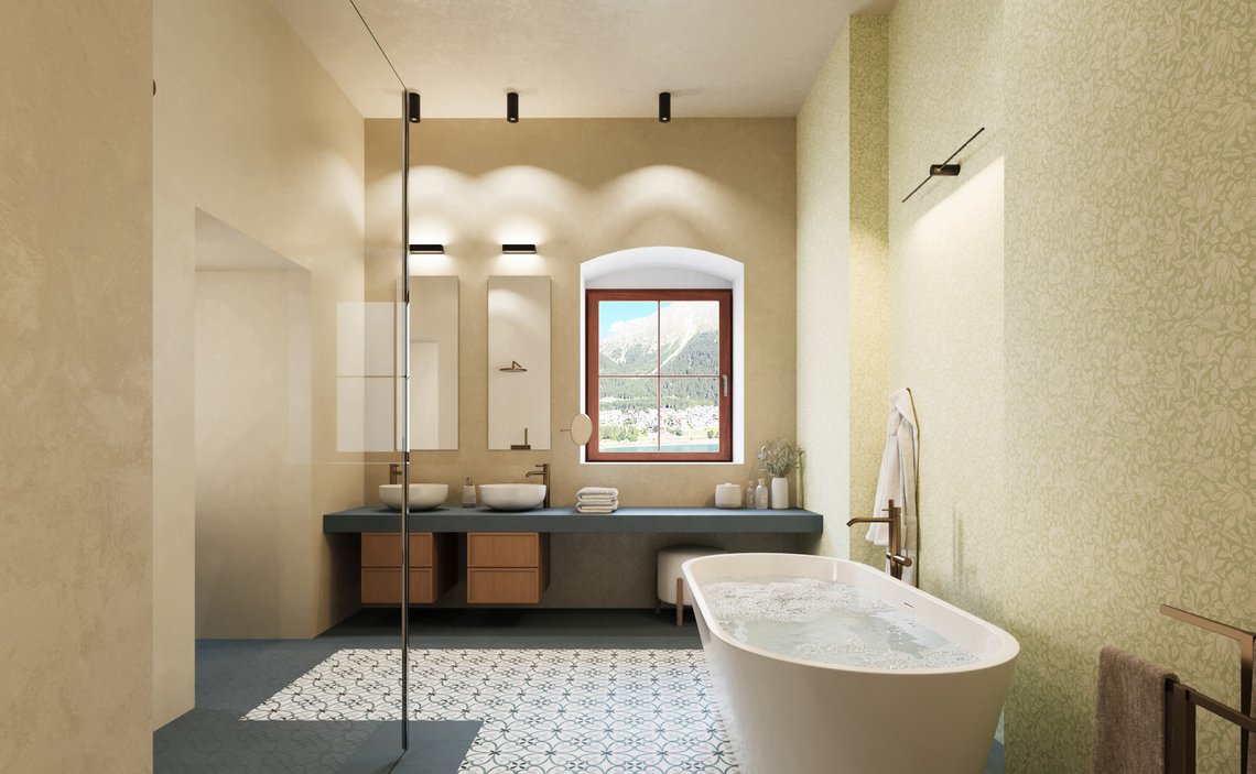 Suite 802 - Badezimmer mit Badewanne