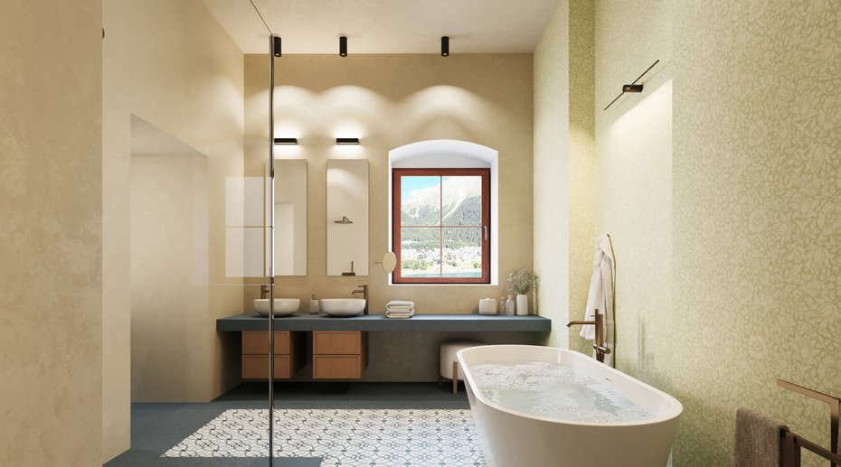 Suite 802 - Badezimmer mit Badewanne