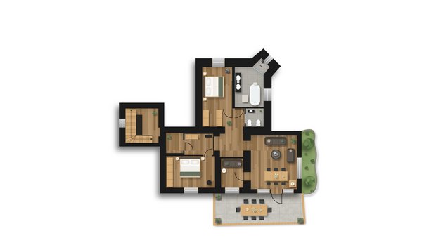Sketch DAS SCHLÖSSL Suite 801