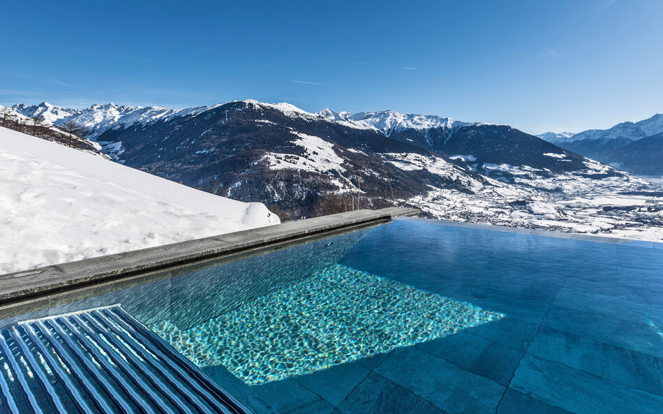 Wellnessurlaub in Südtirol - Infinitypool im Alpin & Relax Hotel Das Gerstl