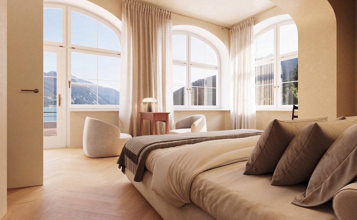 Suite 802 - Schlafzimmer mit Panoramablick